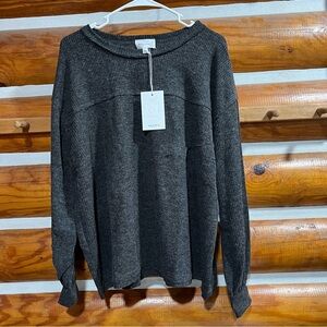 Andree‎ by Unit Gray Long Sleeve ribbed Sweater xlarge